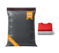 HNTR® 10 x 14 Mailing Bags | 200 Pack | Grey Medium Parcel Bags | Packaging for Shipping, Storage & Parcels | Strong Self-Seal Envelopes