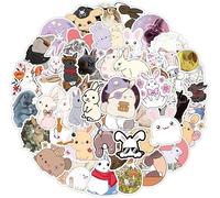 HNTR® Bunny Stickers | 50 Cute Rabbit Decals | Waterproof Vinyl Sticker Pack for Laptops, Water Bottles, Journals, Scrapbooks & More