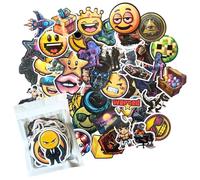HNTR® Laptop Stickers for Adults | 50 Gaming Stickers | Ultimate Laptop Sticker Pack for Consoles, Water Bottles, Phone Cases, Gaming Party Bag Fillers & More