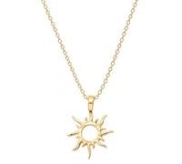 HNTR® Radiant Dawn Gold Sun Necklace | Elegant 18K Gold Plated Sun Pendant | Dainty & Chic Jewellery for Women | Celestial Boho Gift for Birthdays & Special Occasions