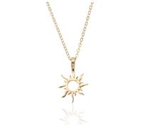 HNTR® Radiant Gold Sun Necklace | Elegant 18K Plated Gold Necklace & Celestial Jewellery | Unique Necklaces for Women Gift Idea