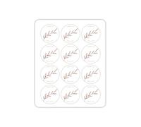 HNTR® Rose Gold Thank You Stickers | 120 Large 3.5cm Round Labels | Elegant Foil Packaging Seals for Business, Weddings, Baby Showers & Gift Wrapping