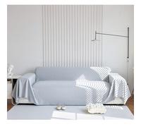 HNTYSM Diamond Check Chenille Throws for Sofas Large, Four Seasons Sofa Throws Sofa Cover 3 Seaters Assorted Size Sofa Protector Living Room Decoration Sofa Throw Blanket (180X280cm, Light grey)