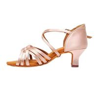 HNULGVI Latin Dance Shoes FemalLatin Dance Shoes Ladies Girls Ballroom Dancing Dance Practice For Women(Pink 5.5CM,42)