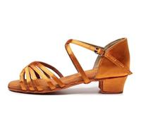 HNULGVI Latin Dance Shoes Latin Dance Shoes 24-41 Children Girls Women's Tango Dance For Women(Brown1,30)