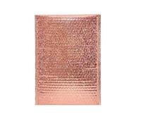 HNULGVI Parcel Bags 50 Pcs Bubble Mailer Laser Packing Delivery Package Envelope Mailing(Champagne,18 * 23cm)