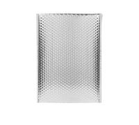 HNULGVI Parcel Bags 50 Pcs Bubble Mailer Laser Packing Delivery Package Envelope Mailing(Silver,18 * 23cm)