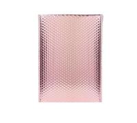 HNULGVI Parcel Bags 50pcs Bubble Mailer Laser Envelopes Padded Mailing for Packaging Self Seal(Rose Gold,15 * 20cm)
