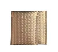 HNULGVI Parcel Bags 50Pcs Business Supplies Bubble Mailer Envelope Mailing Office School(Dark Gold,13 * 15cm)