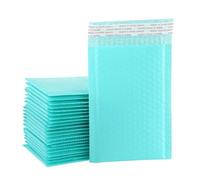 HNULGVI Parcel Bags Bubble Mailers Self Seal Padded Envelopes Bags for Book Magazine Lined(Blue-100pcs,15 * 18cm)
