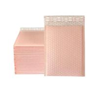HNULGVI Parcel Bags Bubble Mailers Self Seal Padded Envelopes Bags for Book Magazine Lined(Light pink-100pcs,11 * 13cm)