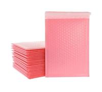 HNULGVI Parcel Bags Bubble Mailers Self Seal Padded Envelopes Bags for Book Magazine Lined(Pink-100pcs,15 * 20cm)