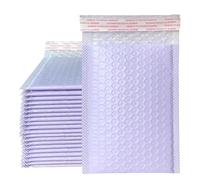 HNULGVI Parcel Bags Bubble Mailers Self Seal Padded Envelopes Bags for Book Magazine Lined(Purple-100pcs,15 * 20cm)