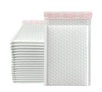 HNULGVI Parcel Bags Bubble Mailers Self Seal Padded Envelopes Bags for Book Magazine Lined(White-100pcs,15 * 18cm)