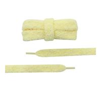 HNULGVI Shoelace 2 Pair 15mm Wide Flat Plush Towel Shoelaces Big Fat Fluffy Fuzzy Design Perfect For Women Casual Sneakers Lady Shoes(Yellow,70cm)