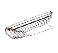HNULGVI Type Hexagonal Spanner with Flat Head 1pc L Shape Allen Ball Point End Long Arm Hex Key Wrench Metric(3mm)