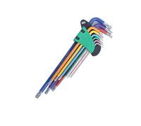 HNULGVI Type Hexagonal Spanner with Flat Head Box End Wrench Set Torx Star Key Screwdriver Ball Allen Keys Tool L Type 9Pc Torque Long Metric Socket(TORX Key Set Long)