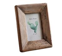 HNULGVI wooden photo frame Wooden Photo Frame Rustic Retro Style For Tabletop Home Decoration, Handmade With Brown Pine Picture(6 inch)