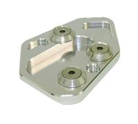 HNUUEISA Motorcycle Kickstand Pad,For BM&W F800R F 800 R 2009 2010 2011-2014 Motorcycle Kickstand Foot Side Stand Extension Pad Support Plate Silver
