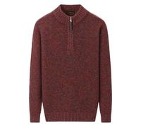 HNVAVQ Mens Quarter Zip Pullover Knit Sweaters Mock Neck Casual Sweater for Men,100% Cashmere