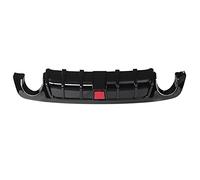 HNVCYT Car Rear Bumper Diffuser Lip Spoiler Deflector Guard Splitter Apron With Brake Light Body Kit For Infiniti For Q50 2014-2017 2016(Glossy Black)
