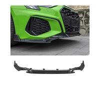 HNVCYT For Audi A3 For S-line 2021 2022 Car 3pcs Front Bumper Lip Diffuser Spoiler Deflector Guard Splitter Chin Shovel Apron Body Kit(Carbon fiber look)