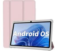 HNVHNV Android Tablet 7 Inch Tablet, 6GB RAM 32GB ROM 1TB Expansion, Quad-core Processor, Dual Camera, WiFi, Bluetooth, Parental Control (Pink)