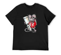 hnw Rat Fink Piston T-Shirt Black 3XL