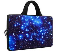 Hnycsir 15~15.6 Inches Neoprene Laptop Carrying Bag Case Sleeve with Handle, Soft Travel Briefcase Pouch, Waterproof Computer Notebook Protective Case for HP/Dell/Lenovo/Asus/Acer (Blue Starry)