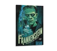 HNYDM Frankenstein Movie Poster Art Decoration Wall Poster Decoration Interior Poster Printing Decoration Bar Restaurant Decoration Aesthetics Poster Living Room Poster12x18inch(30x45cm) Frame-style