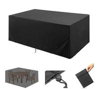 HNYDM Heavy Duty Garden Furniture Covers 190x125x80cm Patio Set Covers Rectangular Cube Square Garden Table Cover Outdoor Sofa Cover 420D Oxford Fabric Rattan Furniture Cover Windproof