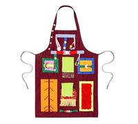 HNYG Fidget Apron for Adults with Dementia,Memory Care Apron for Alzheimer’s,Dementia Activities for Seniors,Fidget Blanket, Red, One Size Fits All