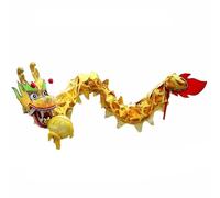 HNYJVZEVG Chinese Dragon Dance Classic Chinese Style Dragon Dance Classic Chinese Dragon Costume 1/3/5/8/10m Lion Dance Head Traditional(10 meters)