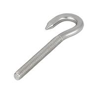 HNYJVZEVG Hook Bolt 304 Stainless Steel Reverse Thread Eye Bolts with Closed Rings,Left-Hand Hook Ring Eye Screw Bolts Metric Thread(M5 (2 pcs))