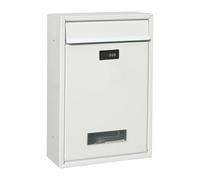 HNYJVZEVG Mailbox for Outside Wall Mount Mailboxes with View Window Drop Box with Combination Lock Post Box Retro Outdoor Suggestion Box