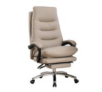 HNYJVZEVG Office Chair Executive Chairs Big and Tall Manager Chair Adjustable Desk Chair with Telescopic Footrest Rest Swivel Task Chairs(Beige)