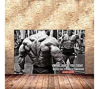 Hnyjyfa Dorian Yates Poster Muscle Man Bodybuilding Poster Workout Poster Home Gym Decor Man Exercise Motivational Quote art Prints Inspirational Wall Art Gym Poster 0317199