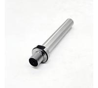 HNZZQFR 1PC M14*1 D10*100L Solid Lathe Spindle Shank Arbor, External Thread Chuck Mandrel, Chrome Plated Straight Shaft for Mini Wood Lathe, DIY Bead Making & Drill Press Modification