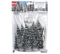 Busch 6465 10 SNOWED TREES AND SNOWMAN