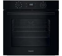 HO 455C B UK Built-In Electric Single Oven, 71L Capacity, Multifunction Cooking, Hydro Clean, Grill Function, Programmable Touch Controls, Black, A Energy Rating