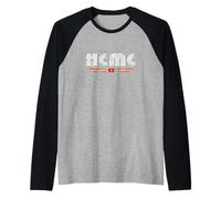 Ho Chi Minh City HCMC Vietnam 70s 80s Retro Type Graphic Raglan Baseball Tee