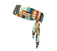 Ho Chi Minh City, Vietnam Print Tie Headband For Women Men, Ninja Headbands, Adjustable Moisture Wicking Cooling Headband