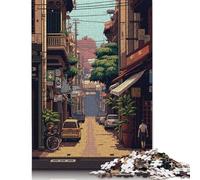 Ho Chi Minh Pixel Art Jigsaw Puzzles Puzzles for Adults Kids. 1000 Piece Great Gifts Challenge Toy Educational Games Home Decoration for Educational Games Gifts 1000pcs (38x26cm)