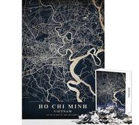 Ho Chi Minh Vietnam Jigsaw Puzzles 1000 Piece for Adults Enhance Focus for Better Performance Quiet Soothing Playtime Fun (38x52cm)