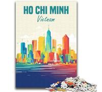 Ho Chi Minh Vietnam Jigsaw Puzzles for Adults 2000 Pieces,Challenging Game And Family Play for Is Ideal As A Gift for The Whole Family (70X100cm)