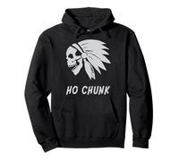 Ho Chunk Native American Indian Born Freedom Evil Skull Pullover Hoodie