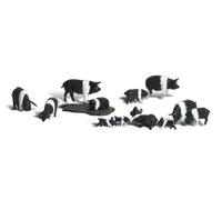 HO Hampshire Pigs Woodland Scenics (US IMPORT)