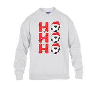 Ho Ho Ho Christmas Mens Sweatshirt Xmas Boys Pullover Party Christmas Jumper Funny Football Santa Novelty Unisex Gift Girls Kids Sweat Top Printed Design