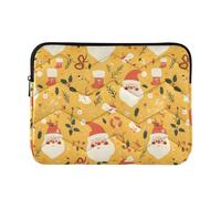 Ho Ho Ho Pattern Funny Christmas Amber 13-14 Inch Case for Laptop Soft Lining Tablet Briefcase Carrying Bag for Journey Work Business