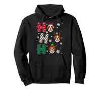 Ho Ho Ho Saint Bernard Dog Matching Christmas Santa Elf Xmas Pullover Hoodie